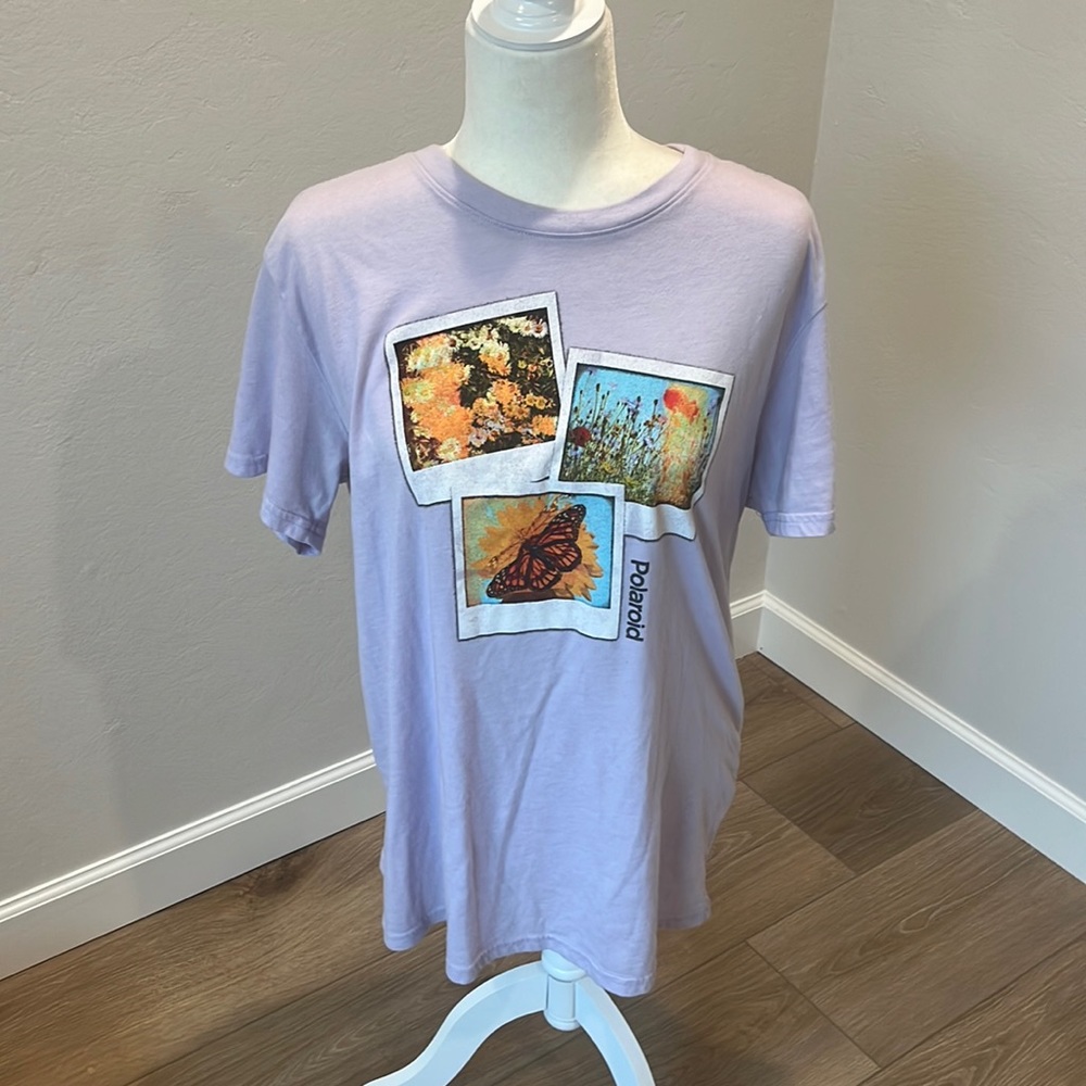 Polaroid purple tee shirt 2xl